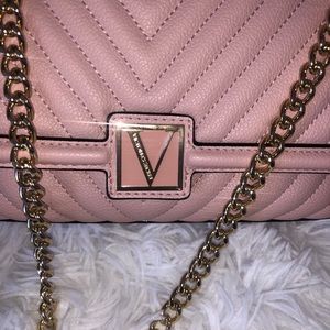 VICTORIAS Secret Purse Mauve Pink with mirror
